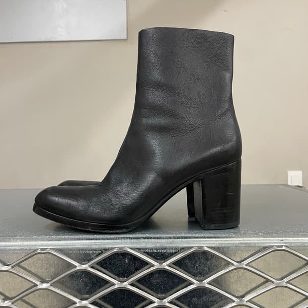 알렉산더 왕 레더 부츠 블랙 37