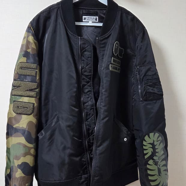 베이프 -언디핏 카모 샤크 ma-1