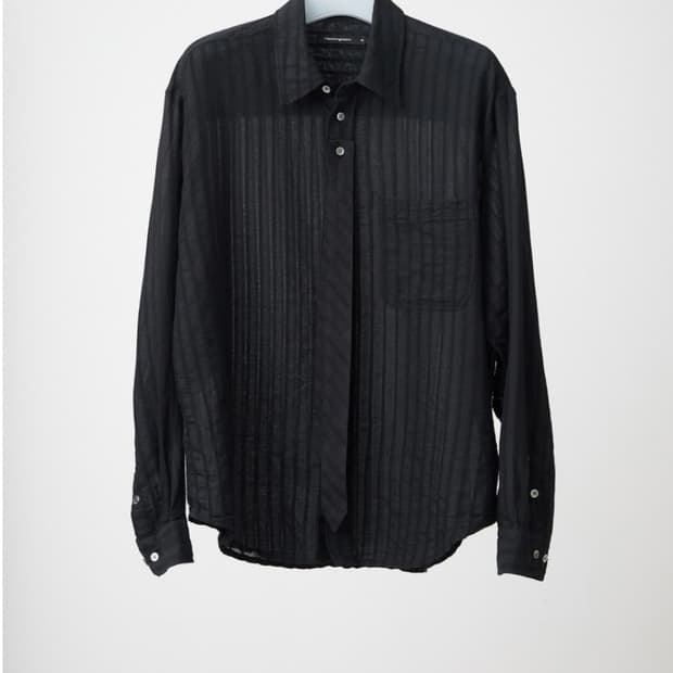 해칭룸 타이 스트라이프 셔츠 