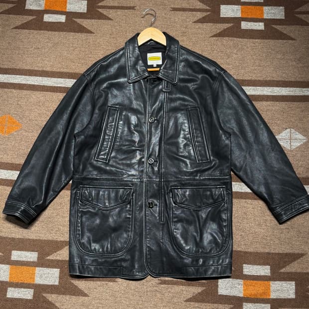 인터메조 램스킨 카 코트 M 100 양가죽 헌팅 자켓