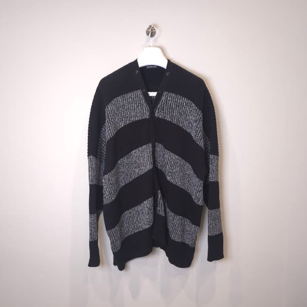 [중고/정품] 발렌시아가 BB 스트라이프 코튼 가디건 XS