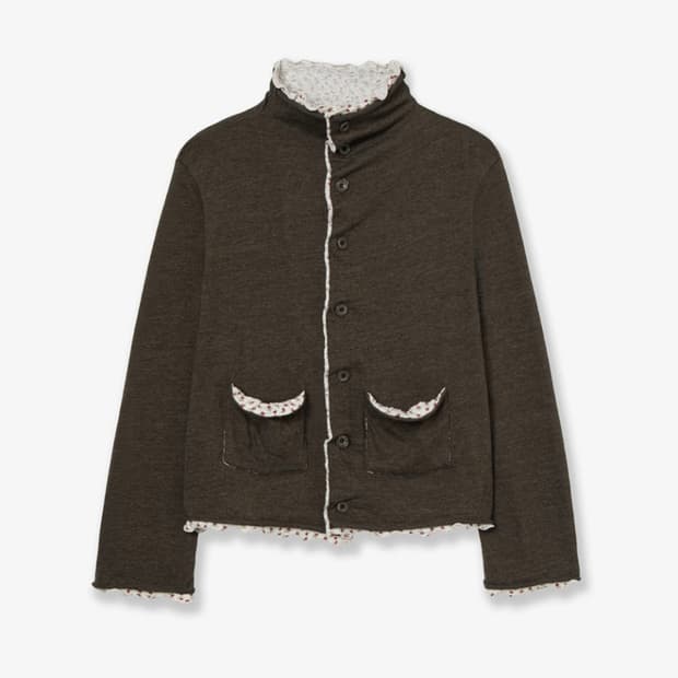 에이이에이이 레이어드 가디건 - 카키