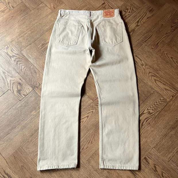 [34]리바이스 505 에크루 데님 팬츠