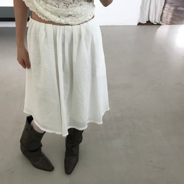 vintage ivory skirt