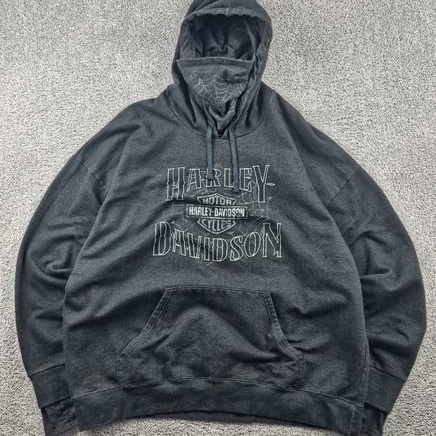 할리데이비슨 스파이더 핸드워머 스웻 후드티셔츠 (2XL) / 9302