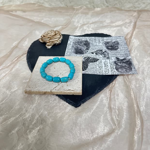 빈티지 터키석 밴딩 팔찌