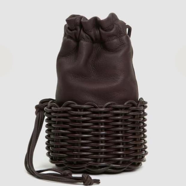크리스타세야 x Aeta 레더 바스켓 백