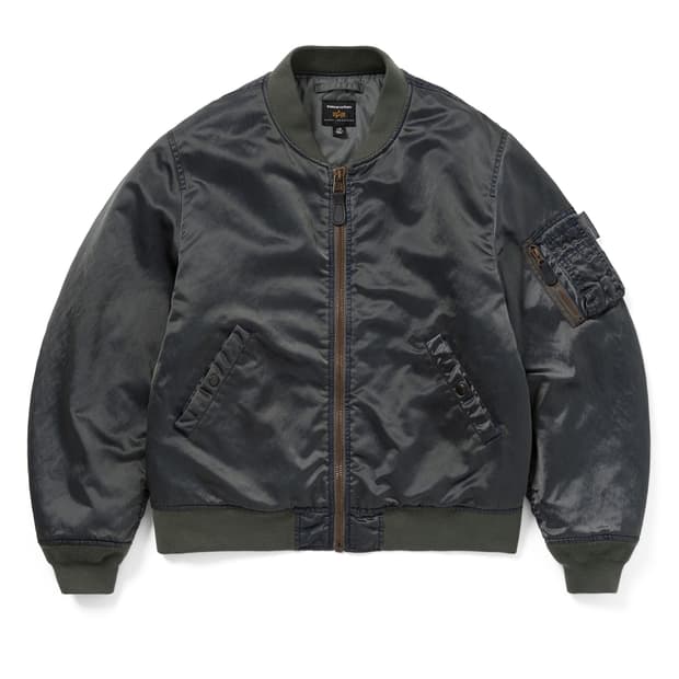 [L > XL 교환 가능] 디스이스네버댓 알파인더스트리 MA-1 건메탈