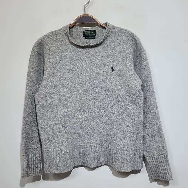 (M) 랄프로렌 폴로 니트 그레이 램스울 스웨터 