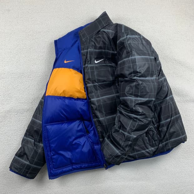 나이키 스우시로고 덕다운 리버시블 패딩 자켓  