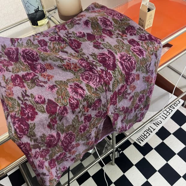 vintage flowers skirt