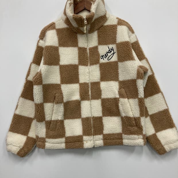 널디 체크 후리스