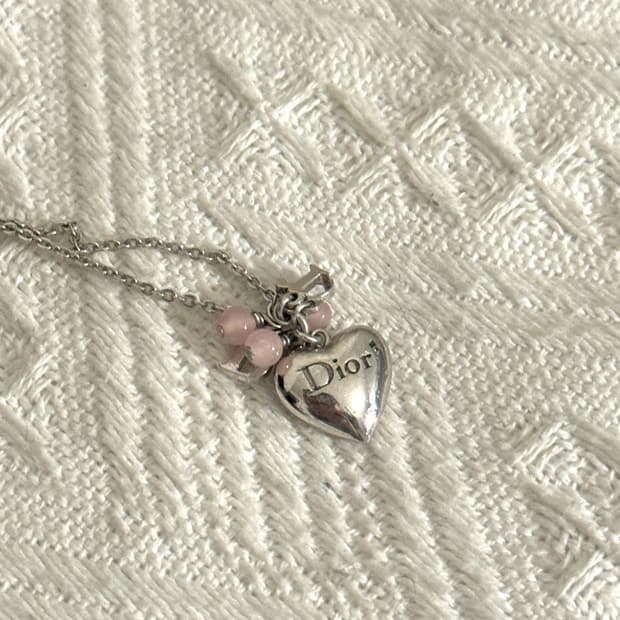 디올 하트 빈티지 목걸이