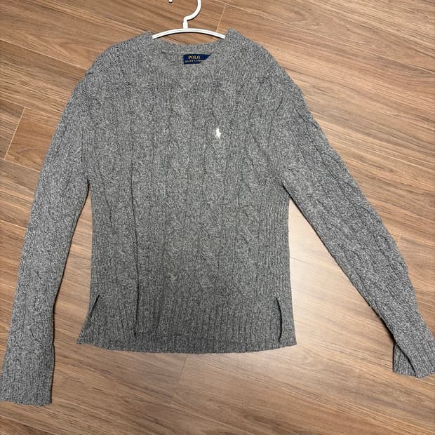 폴로 스웨터 그레이