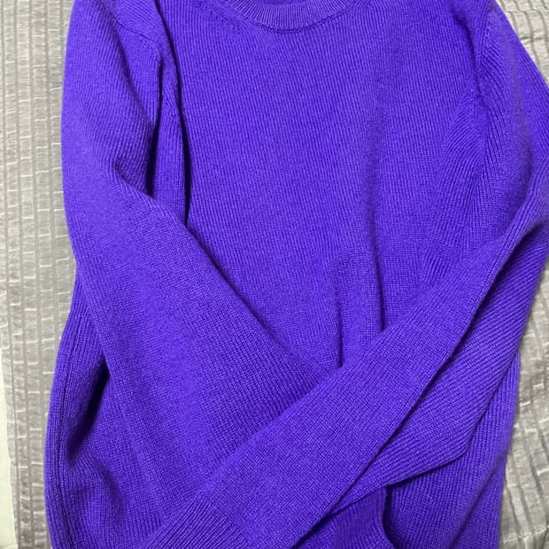 산드로 퍼플 울 니트