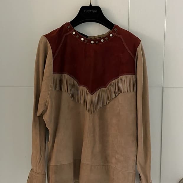 Isabel Marant 스웨이드 프린지 블라우스 44,55 정품