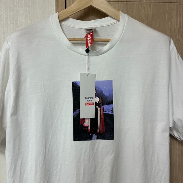[L]슈프림x마틴로즈 티셔츠 화이트