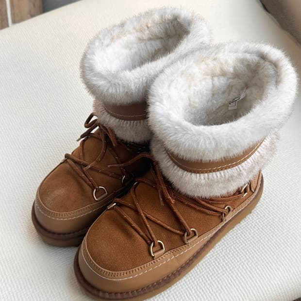 락피쉬웨더웨어 털부츠 브라운