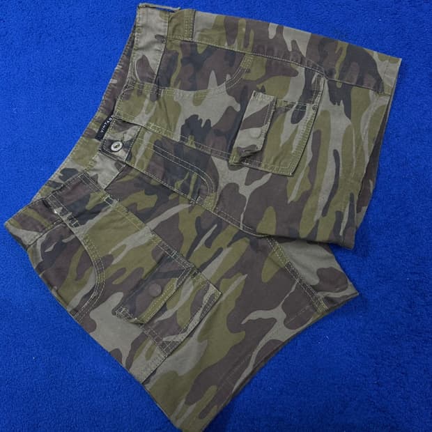 빈티지 여성용 카모 숏팬츠