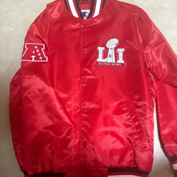 스타터 슈퍼볼 자켓 레드 새제품