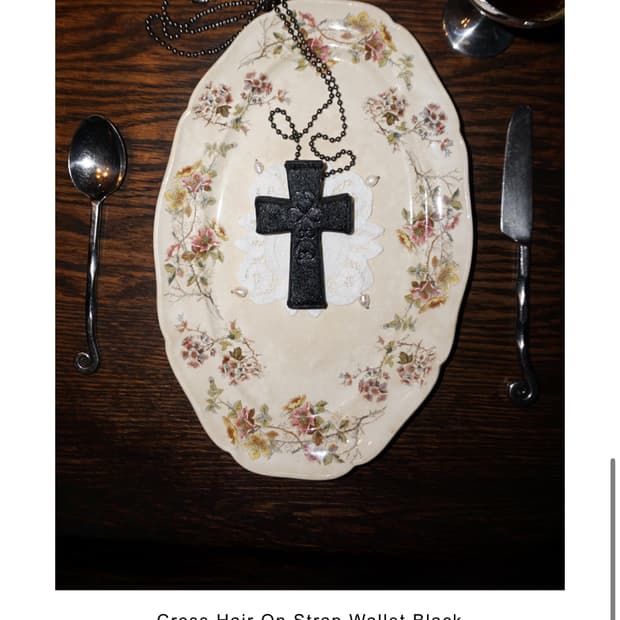 스컬프터 지갑 Cross Hair On Strap Wallet Black