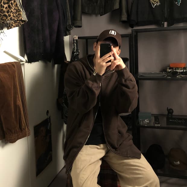 베이프 원 포인트 후드집업