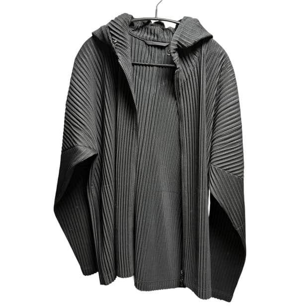 이세이미야케 옴므플리세 후드집업 블랙 4 JL106