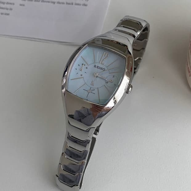 Seiko 세이코 lk 루키아 쉘 실버 사파이어