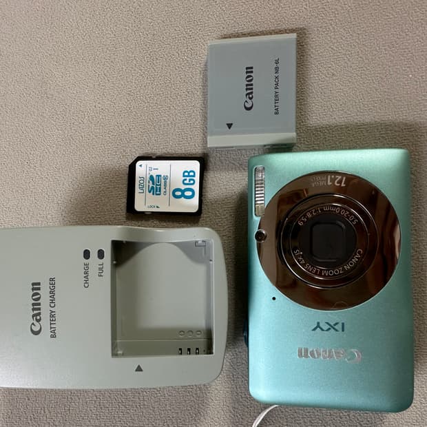 민트급)) 캐논 IXUS105 (IXY200F) 민트색 카메라(작례O)