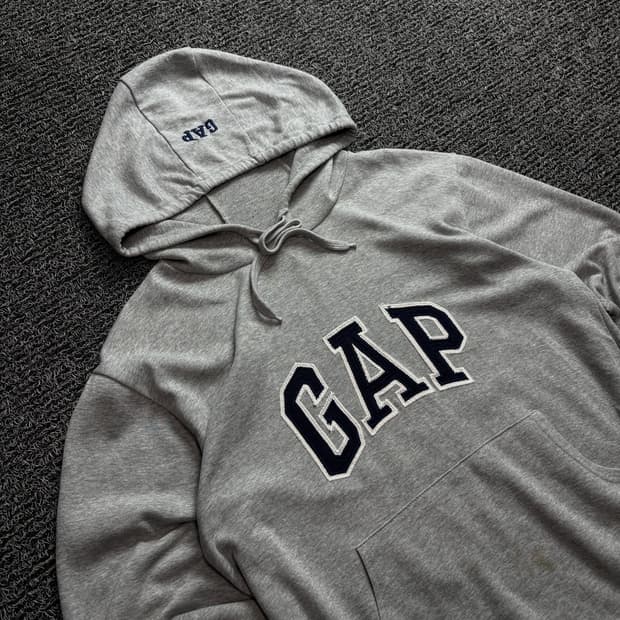 갭 빅로고 미니멀 박시핏 후드 티셔츠 1444