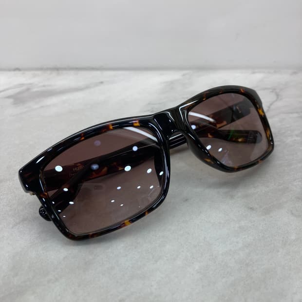 B99 흄 HUM 레오파드 샤프 스퀘어 선글라스