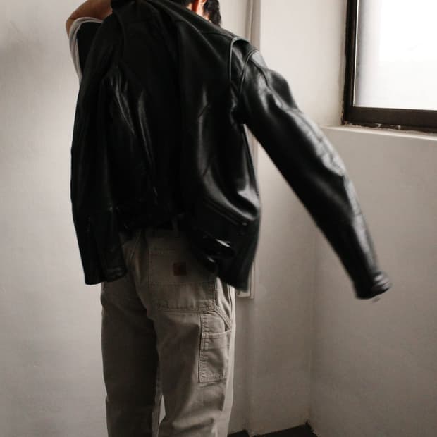 리바이스 레더 더블 라이더 자켓