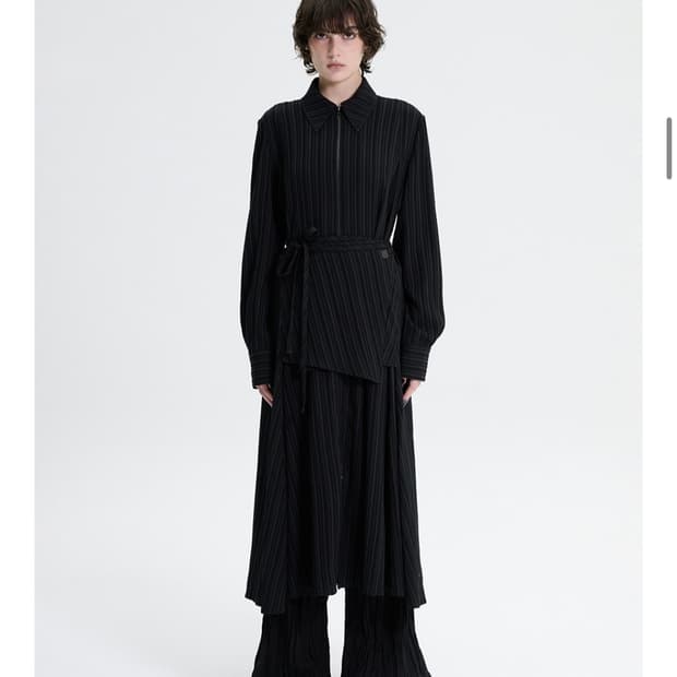 트리밍버드 Wrap shirt One-piece 랩 셔츠 원피스