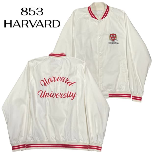 Jpn brand X harvard 화이트 코치자켓 블루종 L