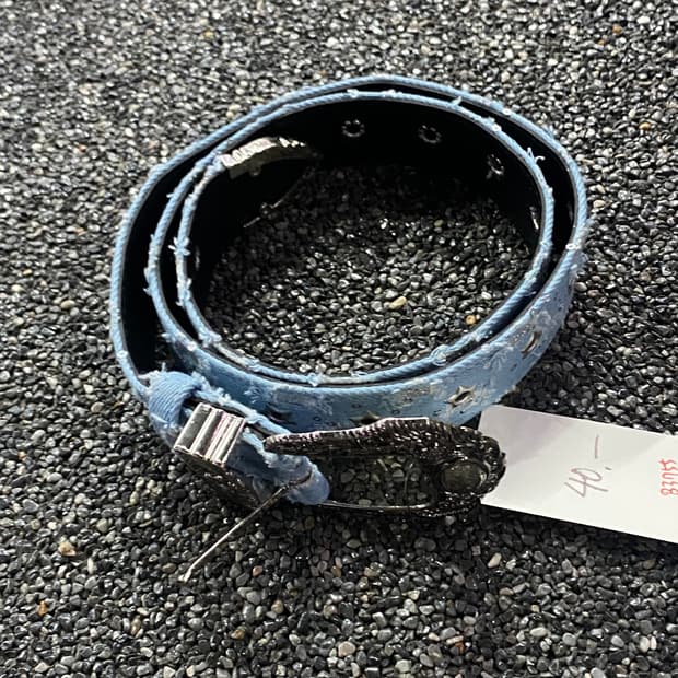 빈티지 y2k 디트로이트 데님 벨트 B3755