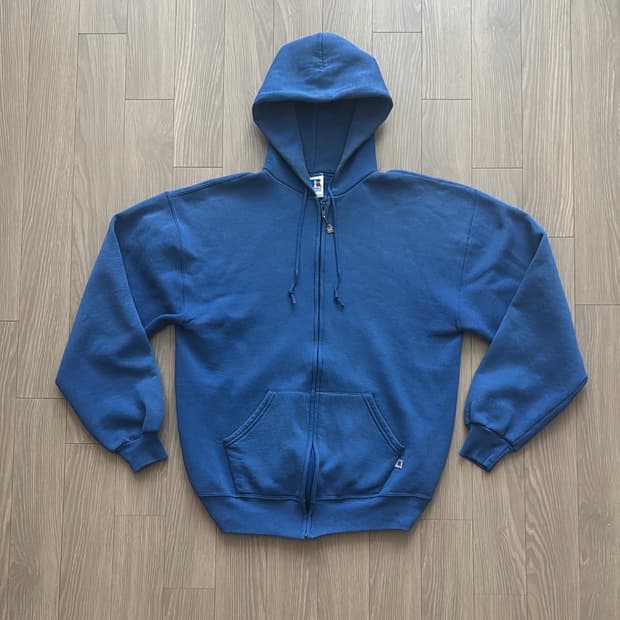 90s 러셀 애슬레틱 후드 집업