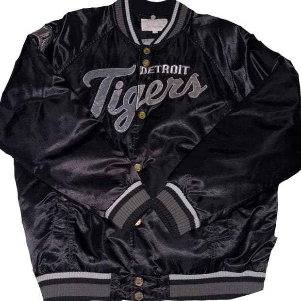 MLB Detroit Tigers 엠엘비 블랙 바시티 자켓 XL