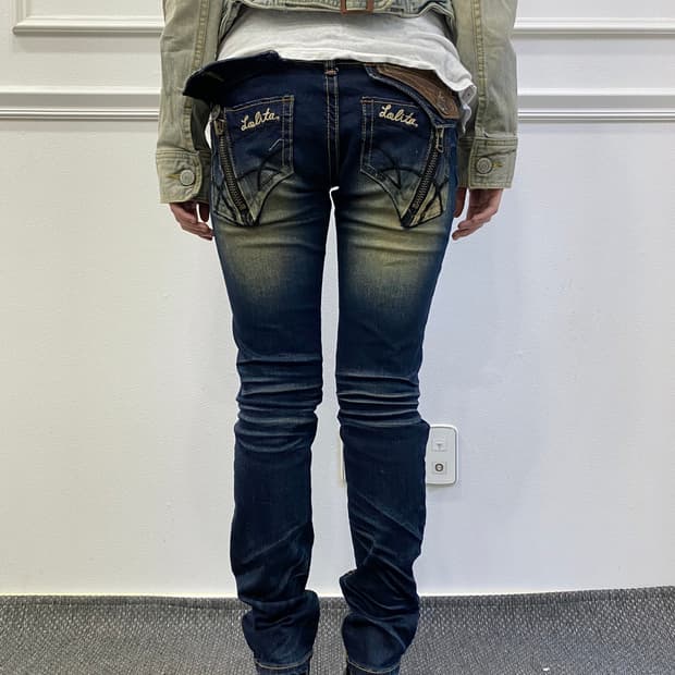 [LoLITA JEANS] 2000s Kitsch slim Fit Pan
