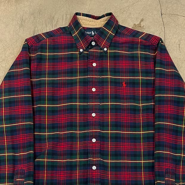 S 폴로랄프로렌 커스텀핏 타탄체크 셔츠