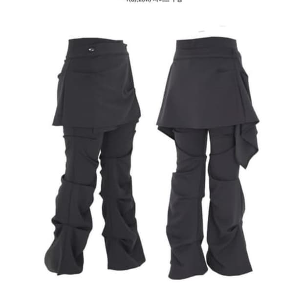 [오호스]Ojos wrap over tuck pants