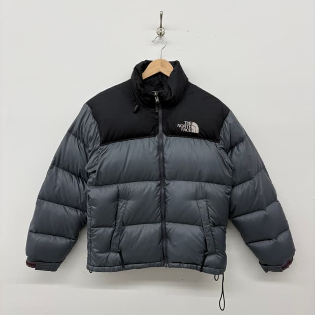 노스페이스 눕시 패딩 회색/블랙 남M