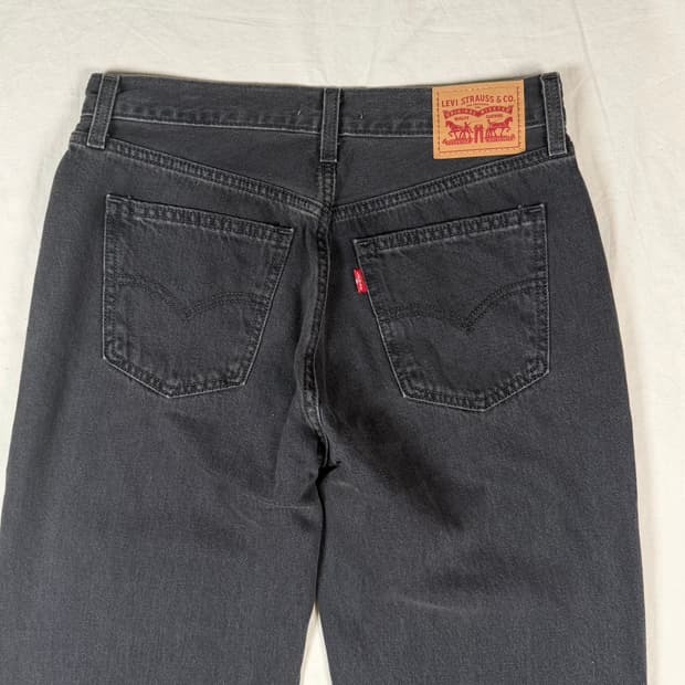 리바이스 w26 흑청 데님 청바지