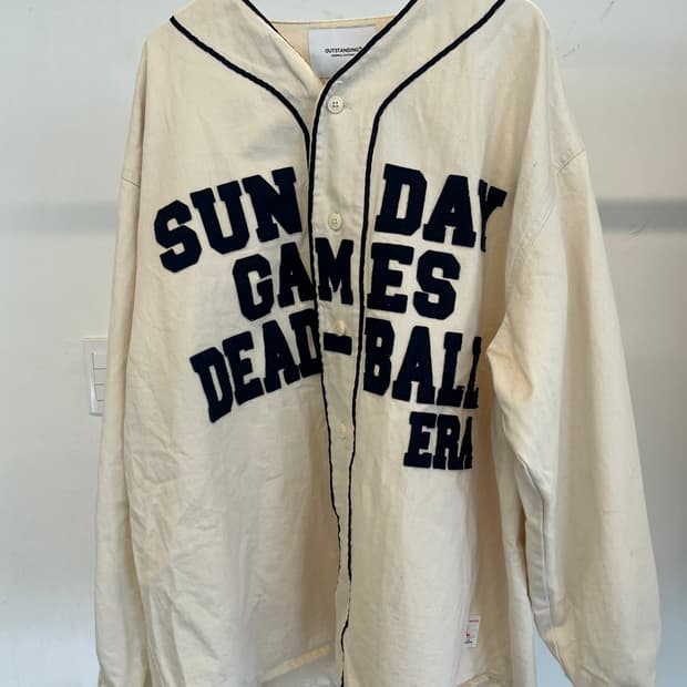 Outstanding Ivory Baseball Shirt