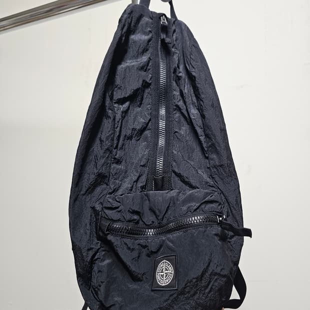 스톤아일랜드 립스탁 나일론 패커블 백팩