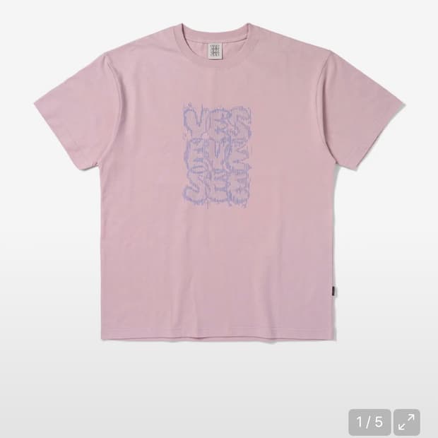 예스아이씨 C-Logo Dot Tee Light Pink M