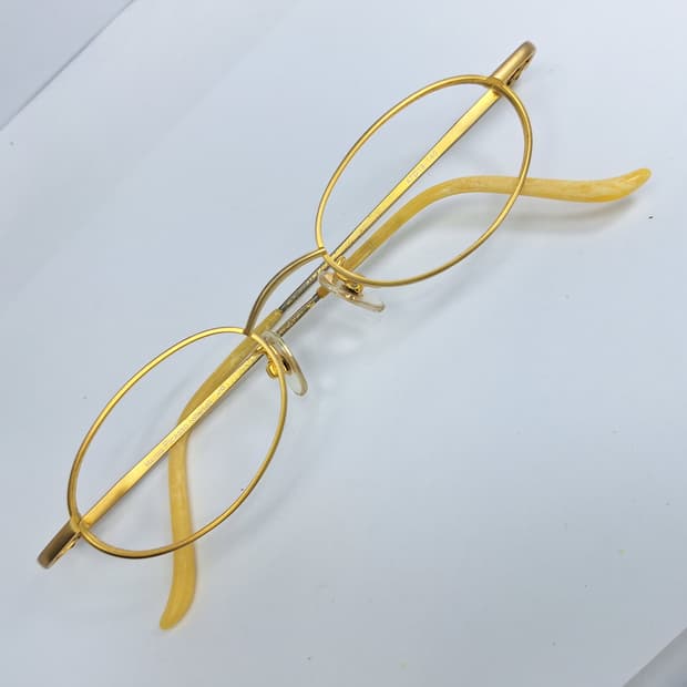 Marina picasso 오벌 골드 안경테 안경 47ㅁ19/일본 수입