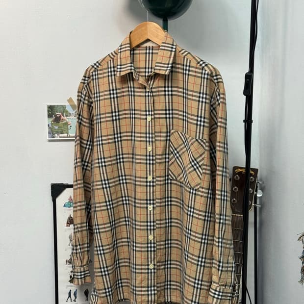 버버리 노바체크 셔츠/S17
