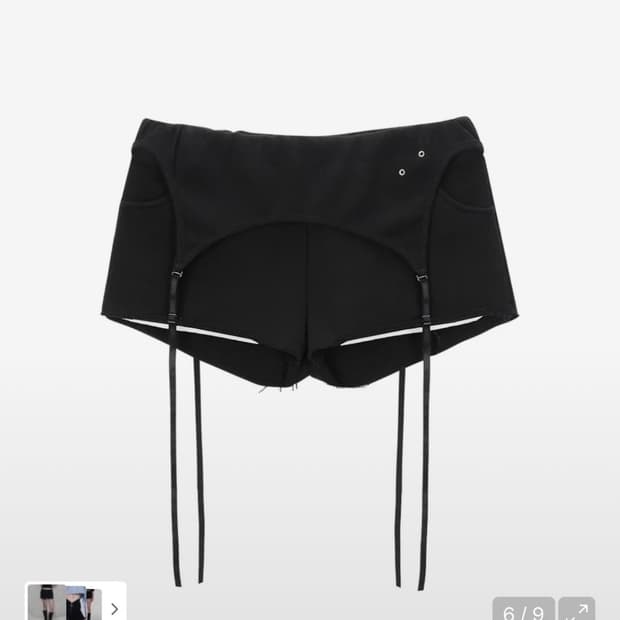 41 프레이 Layered Shorts / Black