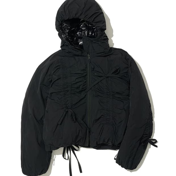 파르티멘토 우먼 리본 리버시블 패딩