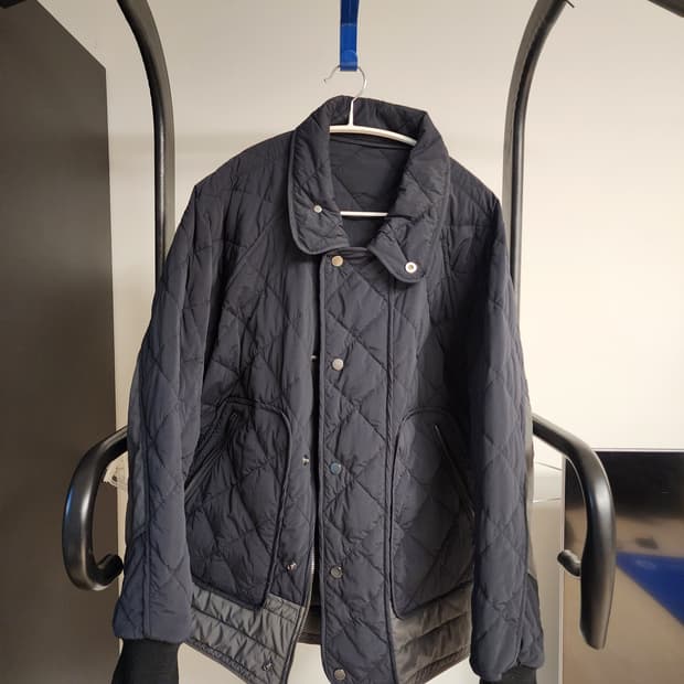(95~105)시스템옴므 네이비 퀼팅 자켓